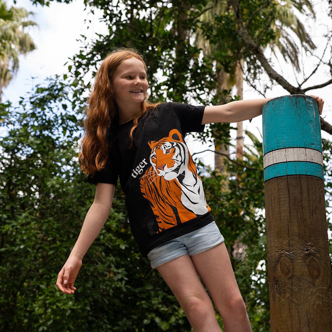 Auckland Zoo Tiger Kids T-Shirt