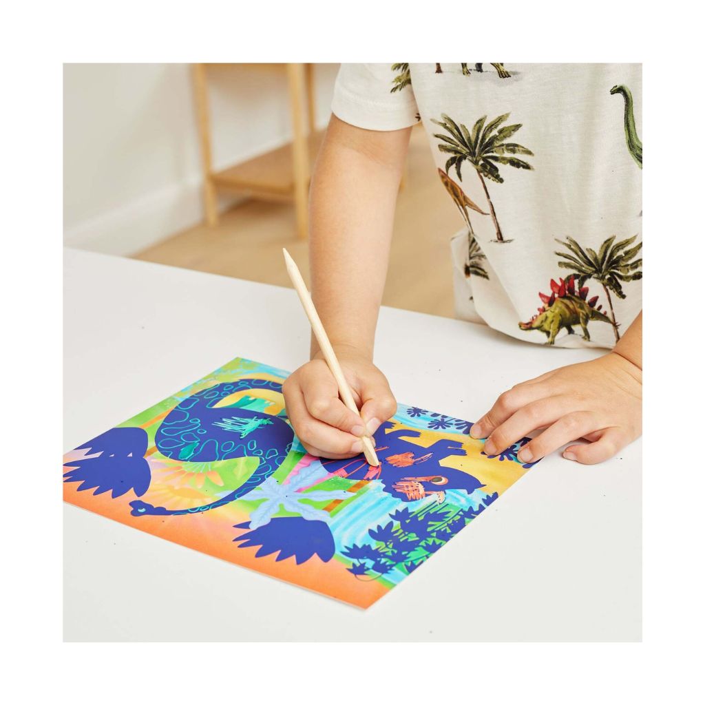 Tiger Tribe Scratch Art Dinosaurs