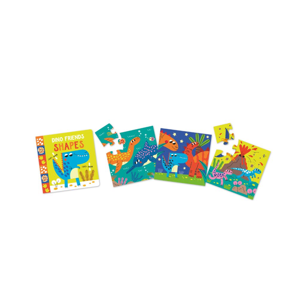 Dino Friends Shapes 9pc Puzzle & Play