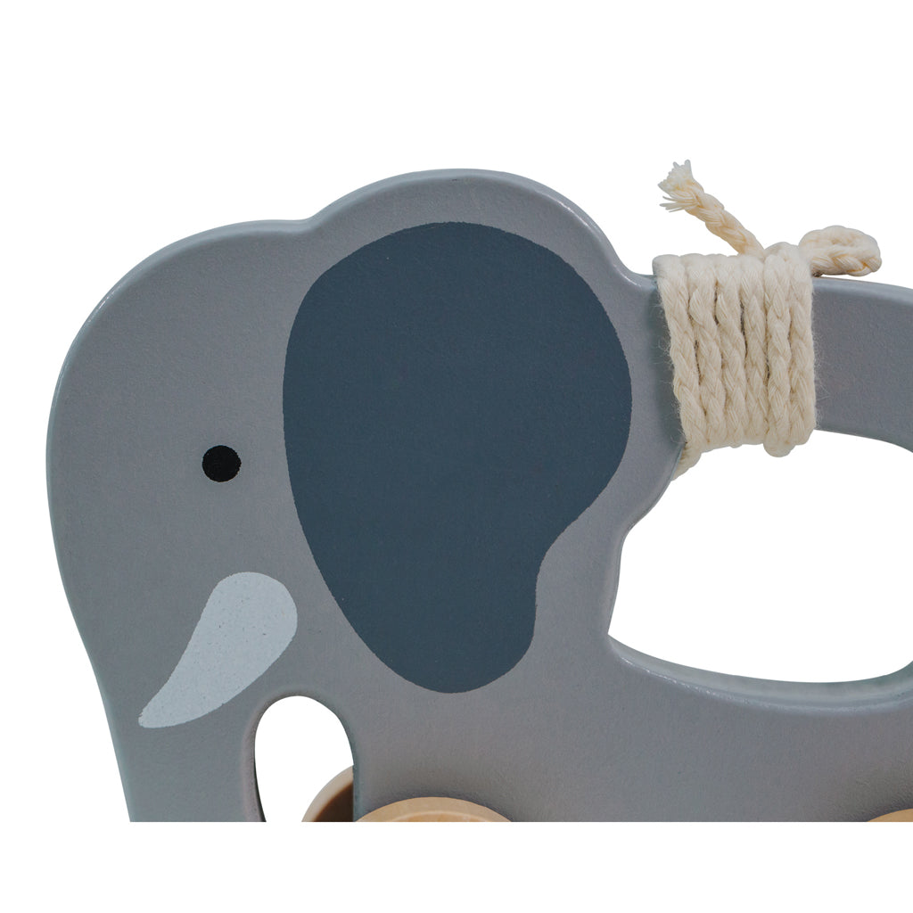 Wooden Push & Pull Elephant