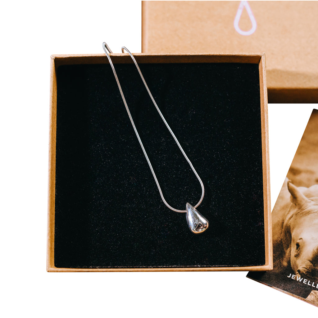 Rhino Tears Silver Tear Pendant