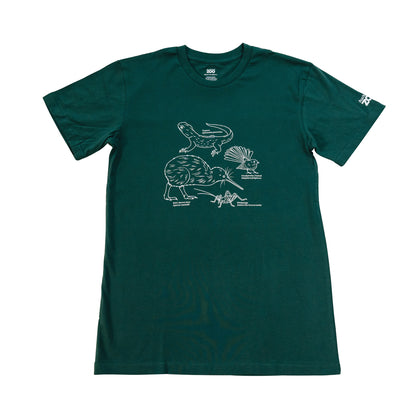 Auckland Zoo Native Taonga Jade T-Shirt