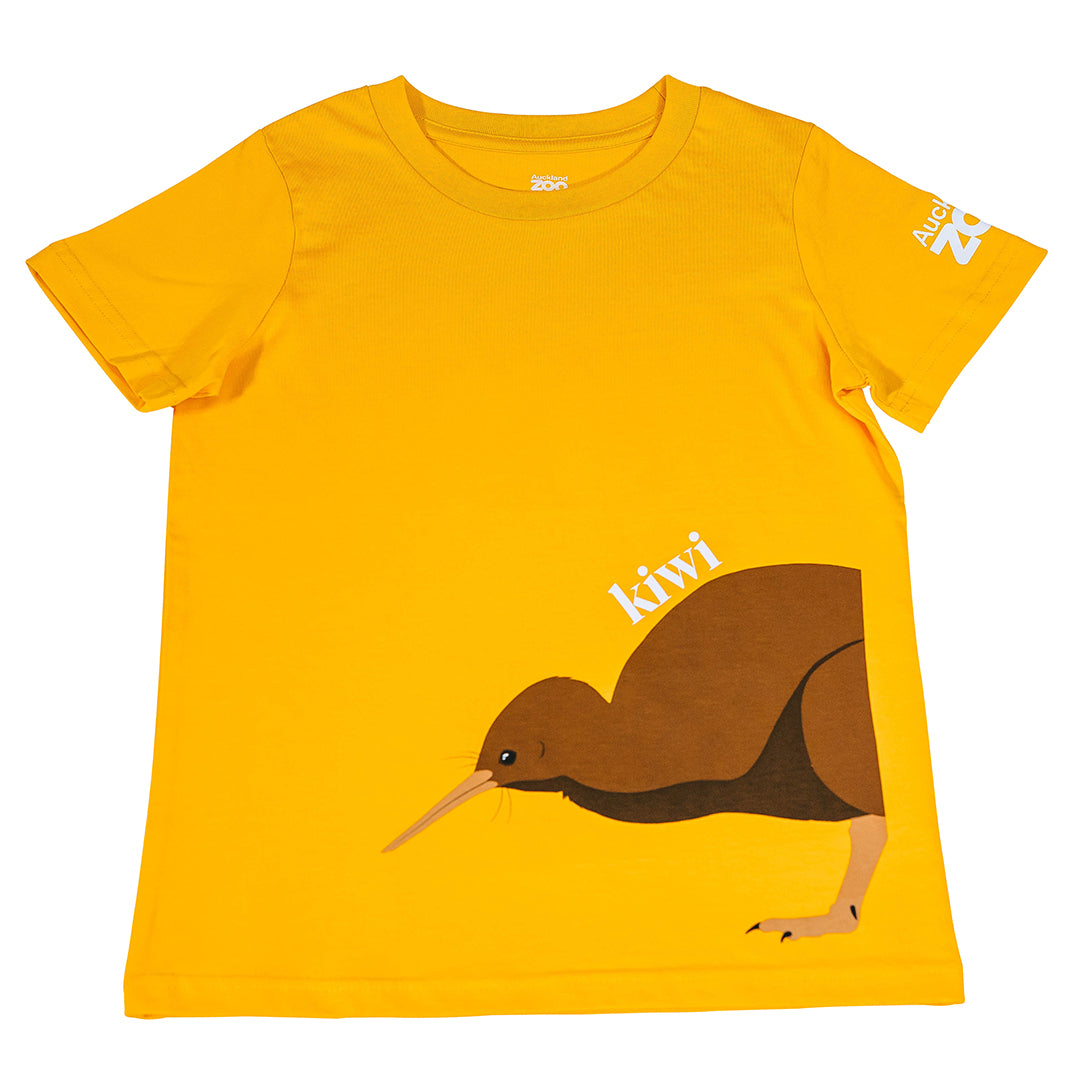 Auckland Zoo Kiwi Gold Kids T-Shirt