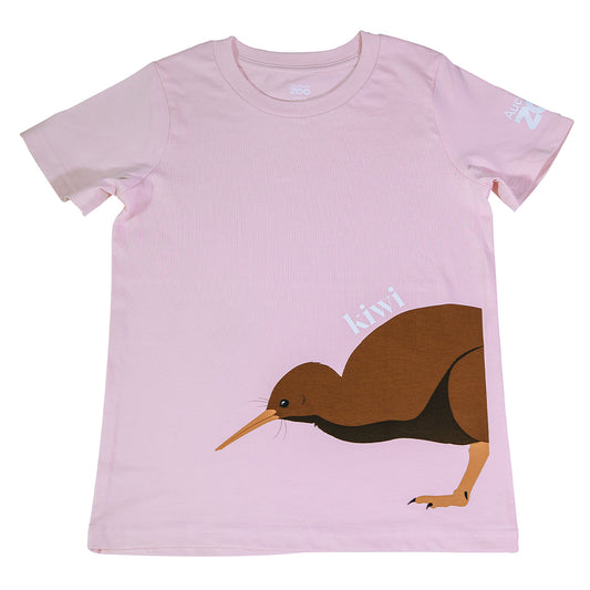 Auckland Zoo Kiwi Pink Kids T-Shirt