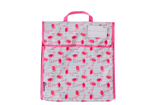 3LM Flamingo Stripes Book Bag
