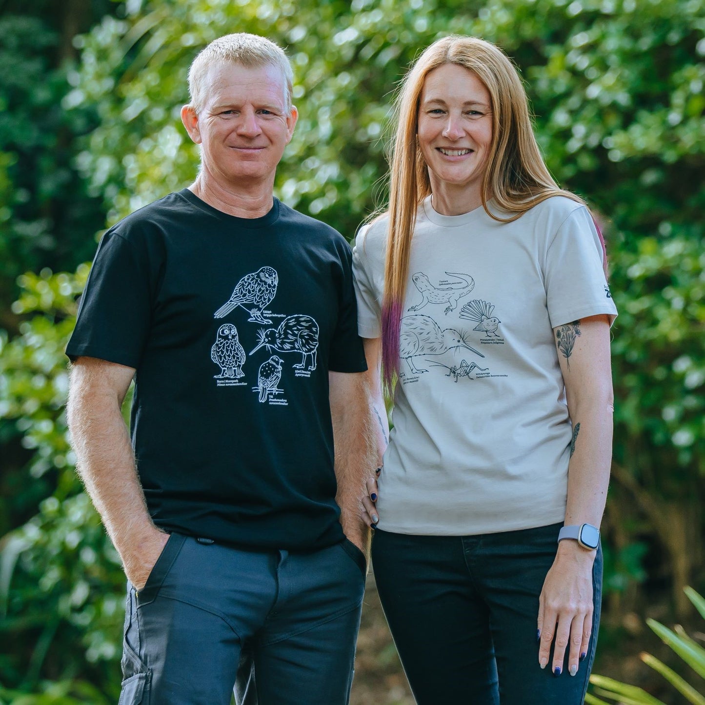 Auckland Zoo Native Birds Black T-Shirt