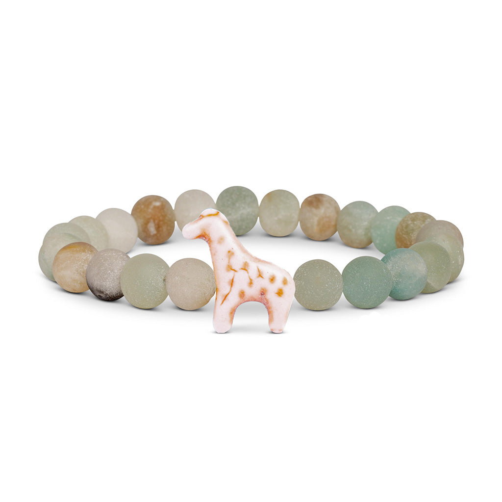 Fahlo Tracking Bracelet: Giraffe Sky Stone
