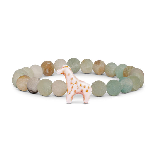 Fahlo Tracking Bracelet: Giraffe Sky Stone