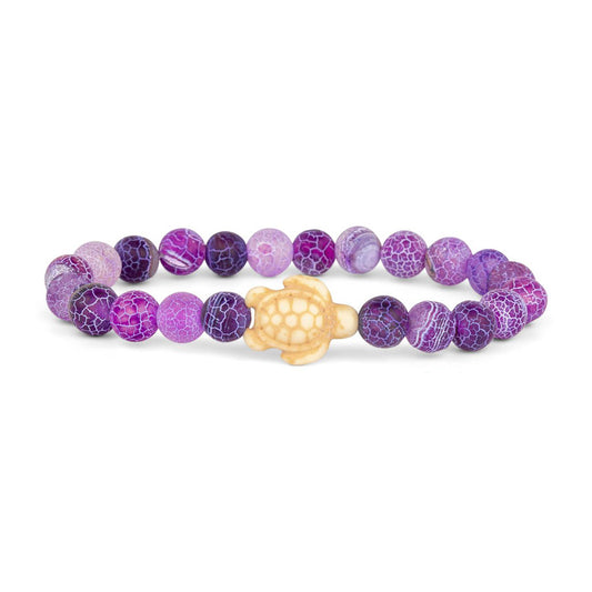 Fahlo Tracking Bracelet: Turtle Coral Reef Violet