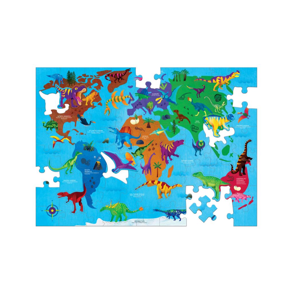 Mudpuppy Dinosaur World 80pc Puzzle