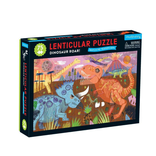 Mudpuppy Dinosaur Roar! Lenticular 75pc Puzzle
