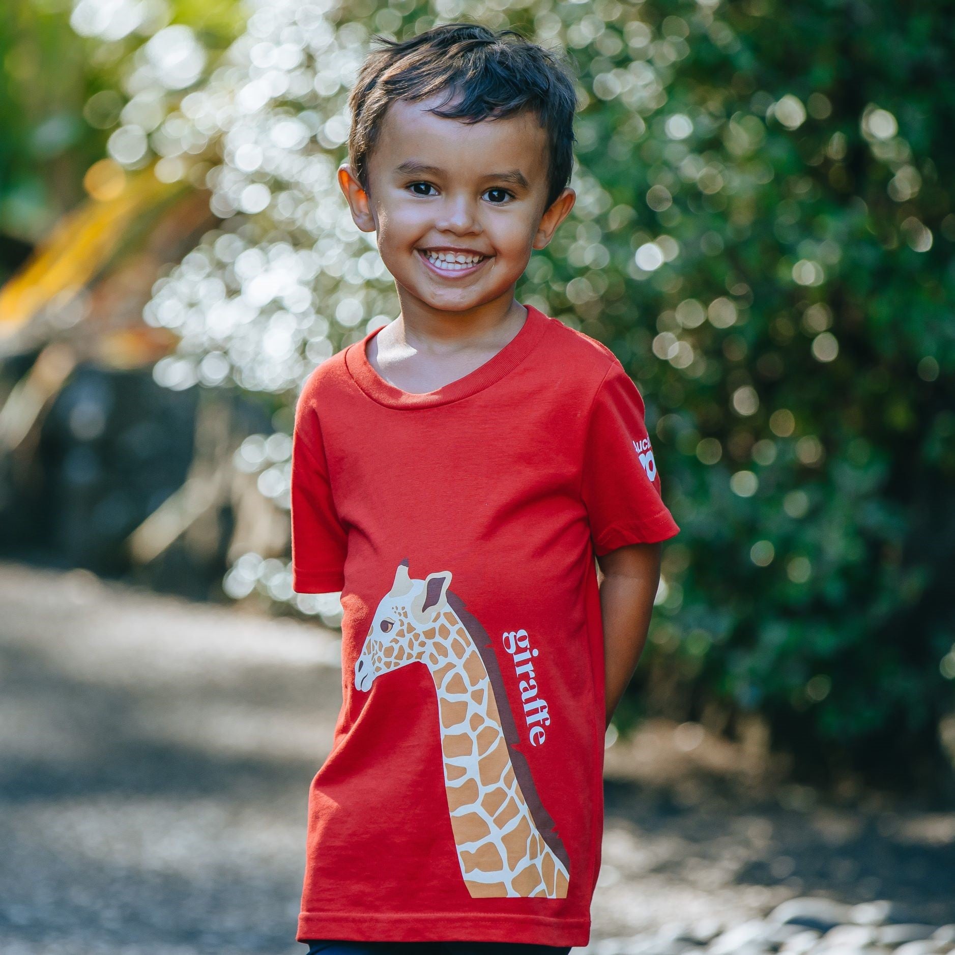 Auckland Zoo Giraffe Kids T-Shirt