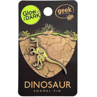 Velociraptor Skeleton Pin