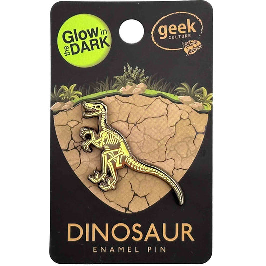 Velociraptor Skeleton Pin