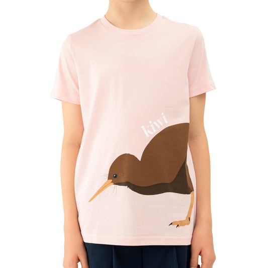 Auckland Zoo Kiwi Pink Kids T-Shirt