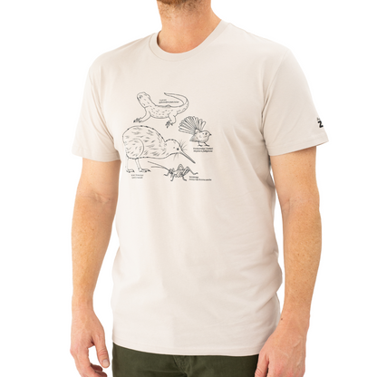 Auckland Zoo Native Taonga Bone T-Shirt