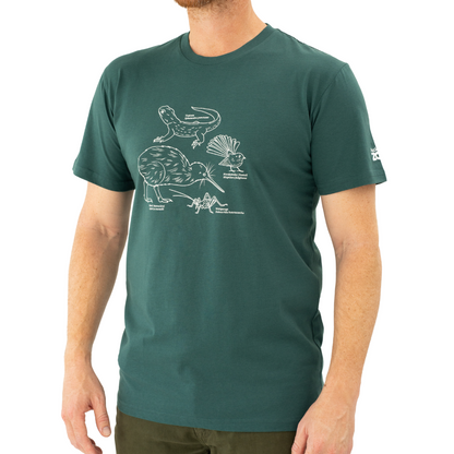 Auckland Zoo Native Taonga Jade T-Shirt