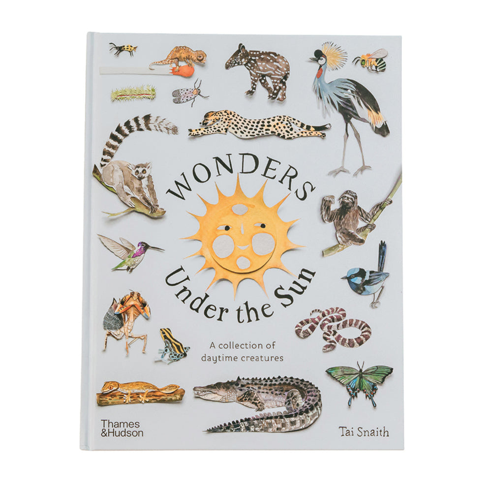A cover of the book titled 'Wonders Under the Sun' featuring various illustrations of animals around the title text.
