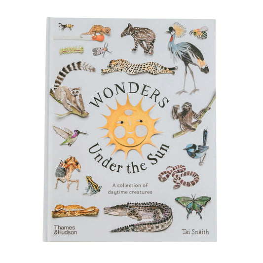 A cover of the book titled 'Wonders Under the Sun' featuring various illustrations of animals around the title text.