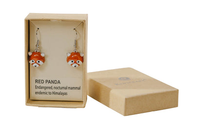 Red Panda Earrings